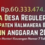 dana desa halbar 2026
