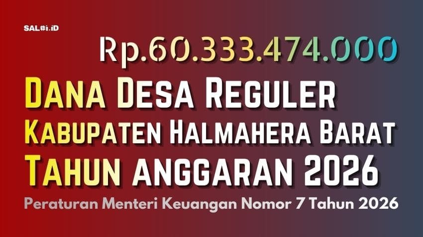 dana desa halbar 2026