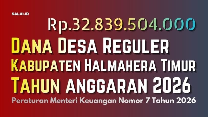 dana desa haltim 2026
